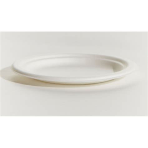 Round Plate Sugar Cane Biodegradable Bioway Pinnacle X