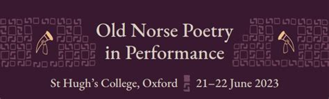 Cpf Old Norse Poetry In Performance Oxford Medieval Studies