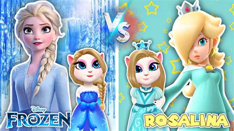 My Talking Angela 2 ️‍🔥 Angela Vs Elsa ️ Vs Princess Rosalina 🌟 Cosplay Makeover 💄 Youtube