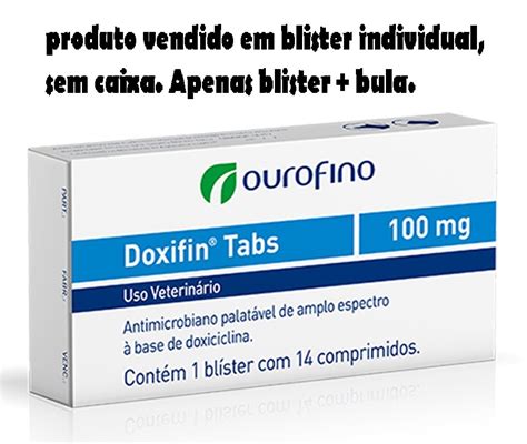 Doxifin 100mg 10cps Ouro Fino Embalagem Econômica R 23 99 em