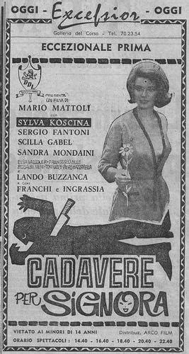 Picture Of Cadavere Per Signora 1964