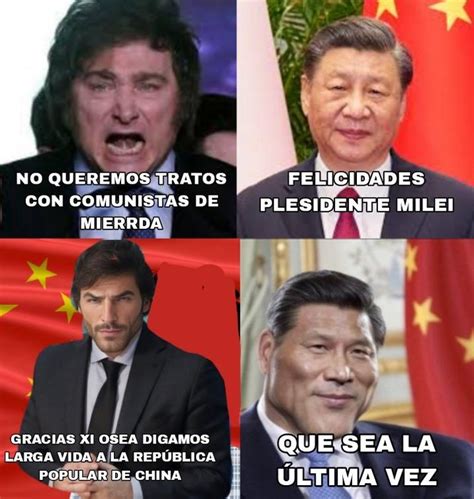 (in Spanish) Javier Milei on China be like: | Javier Milei | Know Your Meme