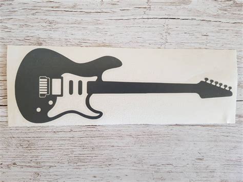 Fender Stratocaster Guitar Vinyl Sticker Decal 1 Music Etsy