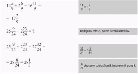 Dodawanie Ułamków O Tych Samych Mianownikach Na Poziomie Ucznia Klasy