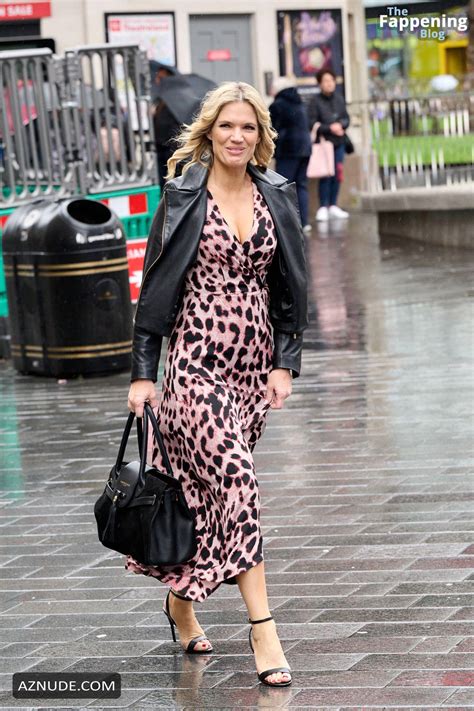 Charlotte Hawkins Sexy Spotted Showing Off Her Hot Cleavage And Legs At