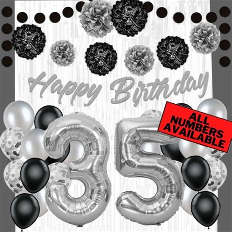 35th Birthday Decorations Etsy