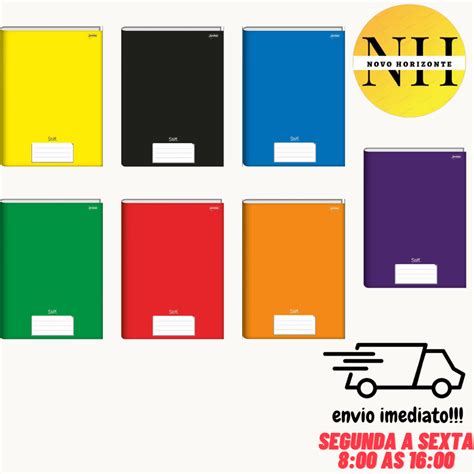 Kit Cadernos Brochura Grande A Folhas Capa Dura Jandaia Caderno