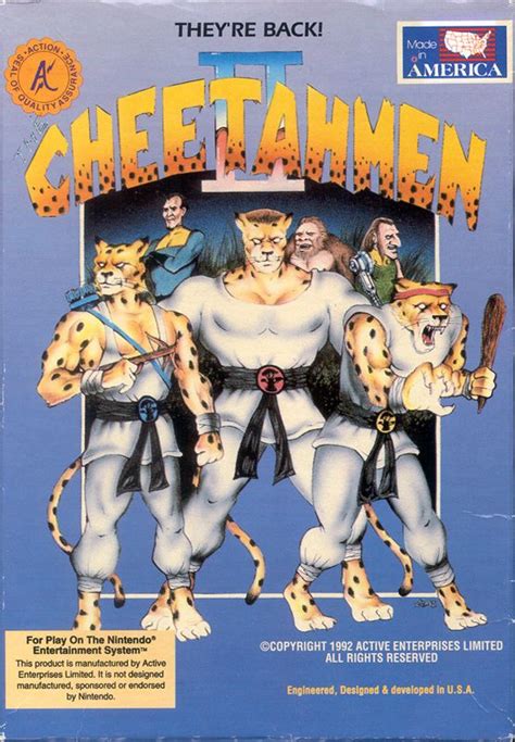 CheetahMen II 1992 NES Box Cover Art MobyGames