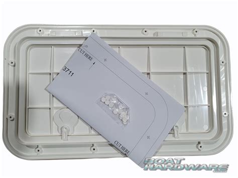 Hinged Boat Access Hatch 595350mm Bla