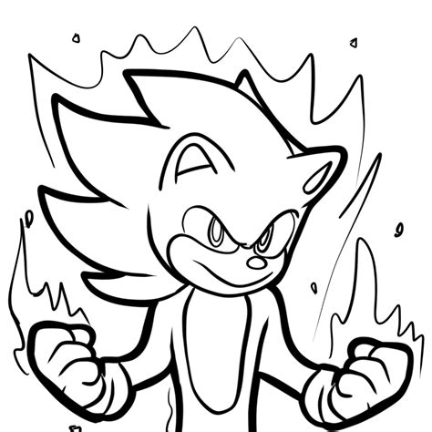 Fleetway Super Sonic Coloring Pages Coloring Pages