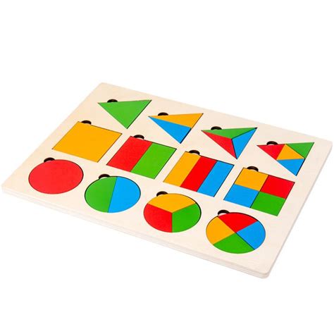 Montessori Wooden Sorting Game With Geometric Shapes Tohittheroad