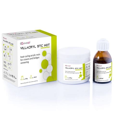 Villacryl STC Hot C4 облицювальна пластмаса 80г порошок 40 мл рідина розколірка по Vita ID