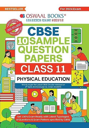 Oswaal Cbse Sample Question Papers Class 11 Physical Education Book