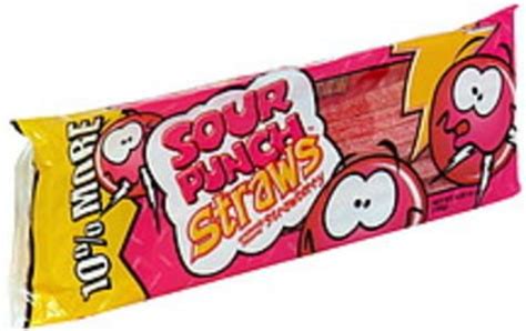 Sour Punch Apple Sour Punch Straws - 4.95 oz, Nutrition Information | Innit