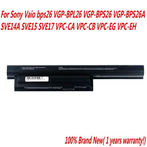 High Quality Laptop Battery For Sony Vaio Bps Vgp Bpl Vgp Bps Vgp