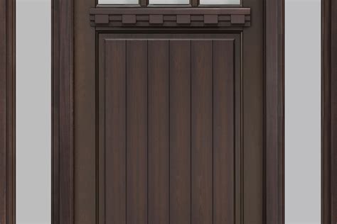 DB 113PW DS 2SL Mahogany Walnut Craftsman Wood Entry Doors From Doors