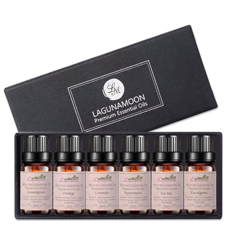 Lagunamoon Aromatherapy Essential Oils T Set 100 Pure Premium