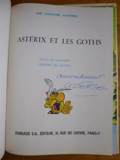 A Uderzo R Goscinny Asterix Et Les Goths Re Ed Au Menhir