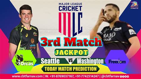 SEO Vs WAF MLC T20 3rd Match Prediction Today Major League Cricket