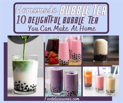 10 Homemade Bubble Tea Recipes » Foodeliciousness