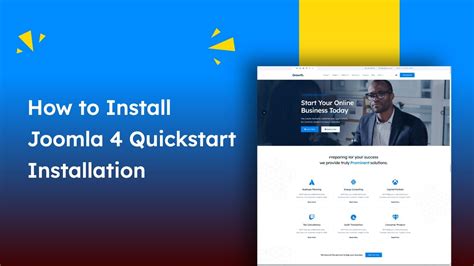 How To Install Joomla Quickstart Installation Youtube