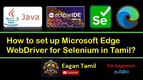 How To Set Up Microsoft Edge Webdriver For Selenium In Tamil