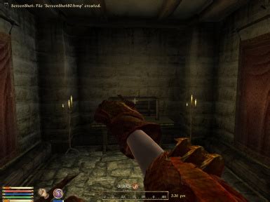 Black And Orange Daedric Gauntlets Nude At Oblivion Nexus Mods And Community