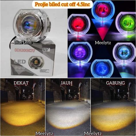 Jual Projie Biled Cut Off 4 5inc Blue Lens 2 Cahaya Utama Plus Devil