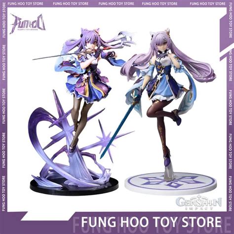 Keqing Genshin Impact 26cm Hatsune Miku Manga Action Figure Pvc Statue Model Collectible