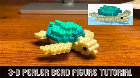 Sea Turtle 3 D Perler Bead Model Tutorial YouTube