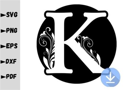 Monogram Letter K, Monogram SVG Graphic by Jada Boutique Design ...