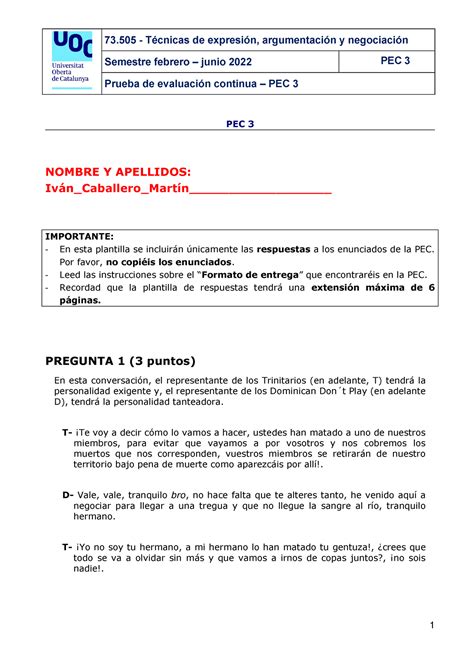 73 SOLUCIONES 73 Técnicas de expresión argumentación y