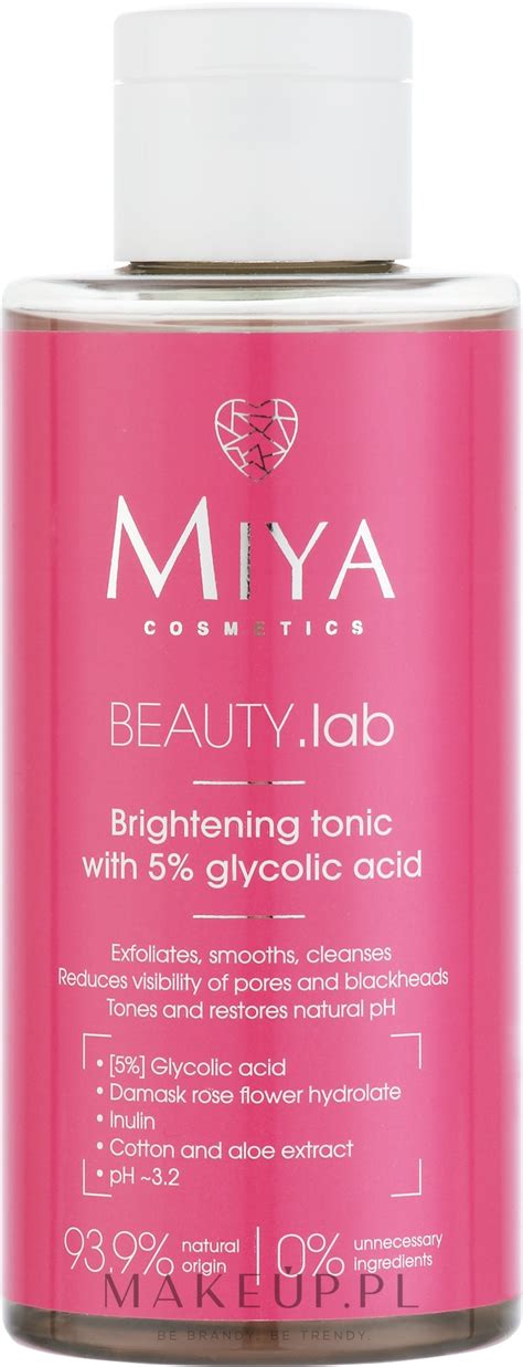 Miya Cosmetics Beauty Lab Tonik rozświetlający do twarzy z kwasem