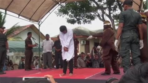 Two Men In Indonesia Publicly Caned With 82 Lashes For Having Gay Sex