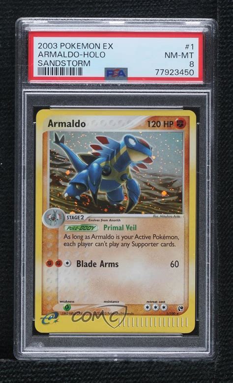 Pokemon Ex Sandstorm Armaldo Holo Psa Y Y Ebay