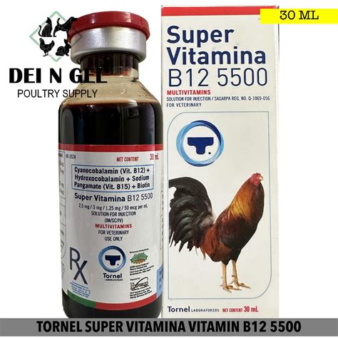 TORNEL SUPER VITAMINA VITAMIN B12 5500 FOR GAMEFOWL 30ML Lazada PH