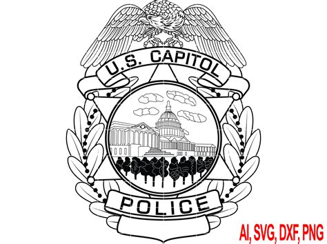 United States Capitol Police Badge Logo Seal Custom Ai - Etsy