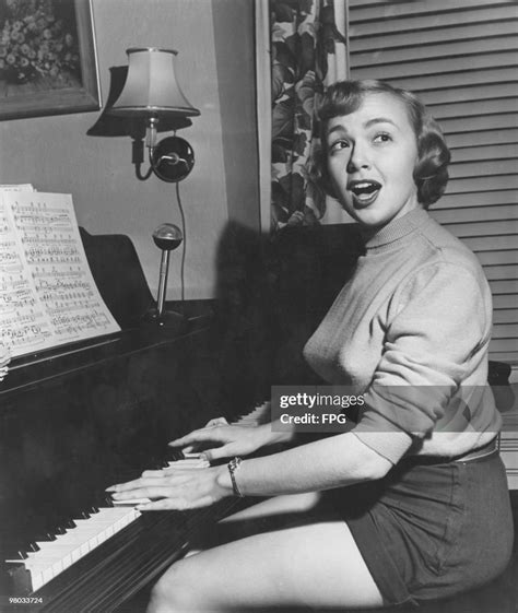 American Actress Comedienne And Singer Edie Adams Accompanies