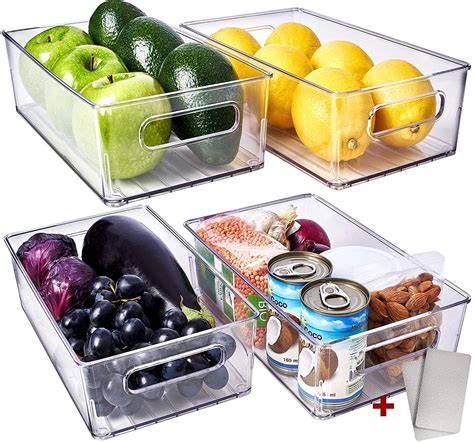 Refrigerator Organizer Bins Organizer Bins Stackable Fridge Organizers