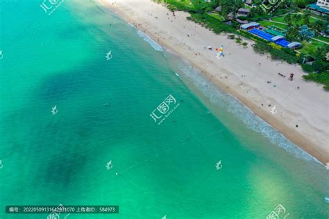 航拍海南三亚亚龙湾海景风光海洋海岛自然风景摄影素材汇图网