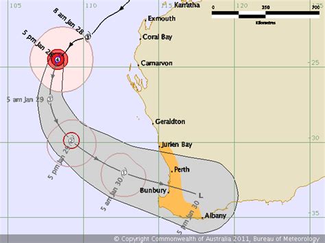 Tropical Cyclone Bianca Perth Cyclone Watch British Expats