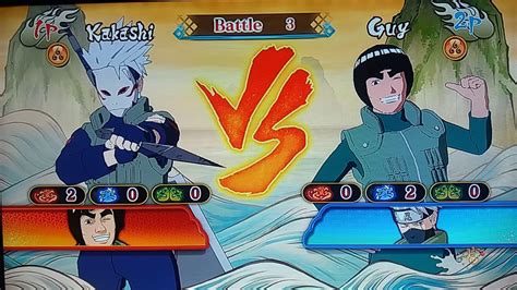 Kakashi E Gai Vs Gai E Kakashi Naruto Ultimate Ninja Storm Revolution