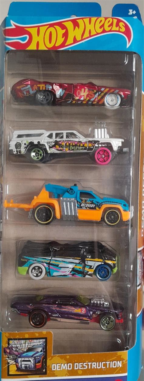 Hot Wheels Pack 5 Demo Destruction Universo Hot Wheels