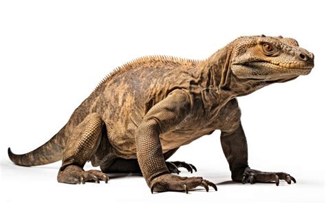 Premium AI Image | Komodo Dragon on White Background