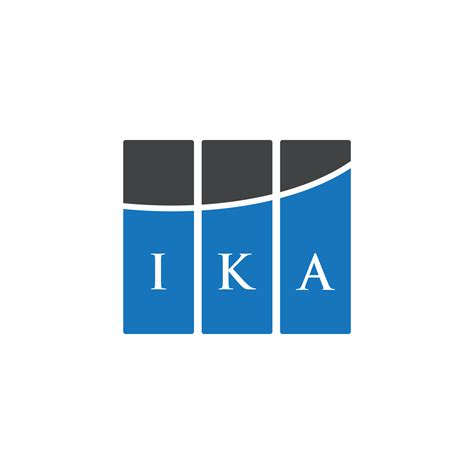 Diseño De Logotipo De Letra Ika Sobre Fondo Blanco Concepto De