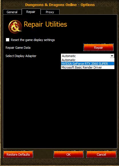 Direct X on Windows 11 | Dungeons & Dragons Online Forums