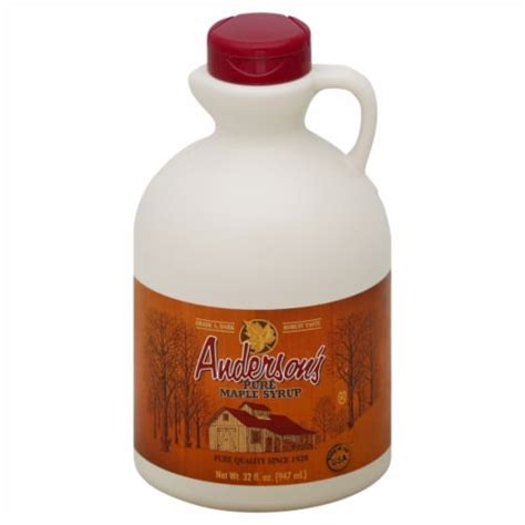 Anderson S Pure Maple Syrup 32 Fl Oz Harris Teeter