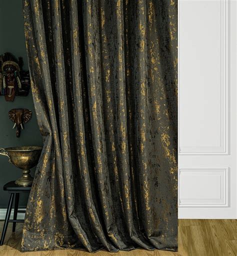 Luxury Jacquard Custom Curtains 6 Colors Curtains For Living Etsy