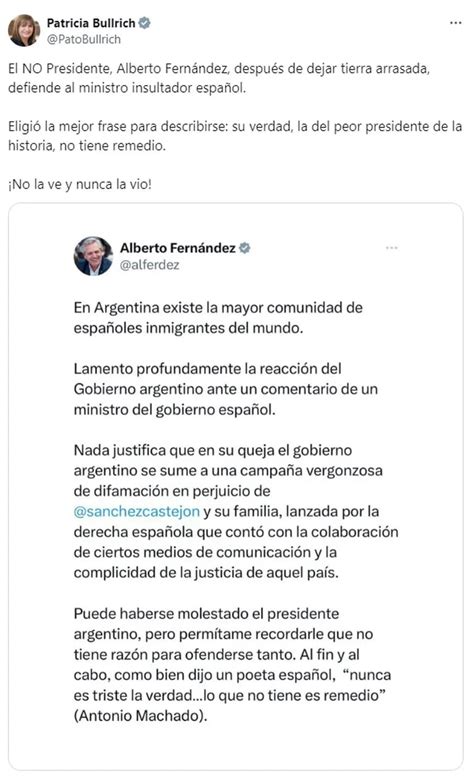 El Gobierno salió al cruce de las críticas de Alberto Fernández a Milei