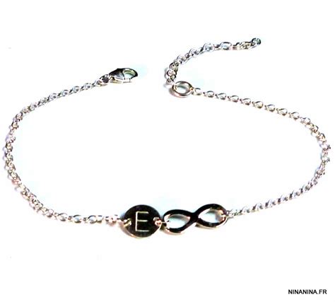 Bracelet Infini Personnalis Femme Argent Massif Ninanina